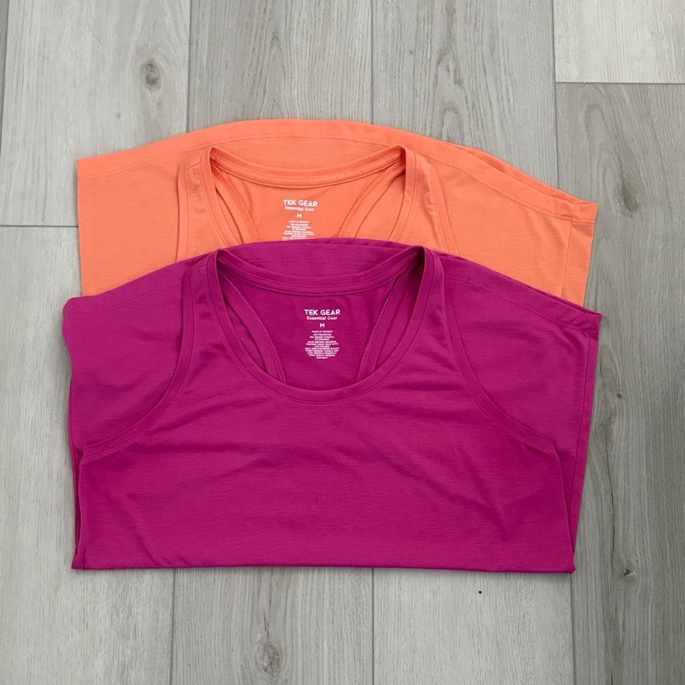 tek gear Women's Tank Tops in Magenta & Orange
